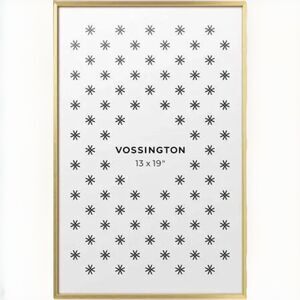 Vossington 13x19 Gold Picture Frame – Thin Modern Wall Mount, Craft Supply